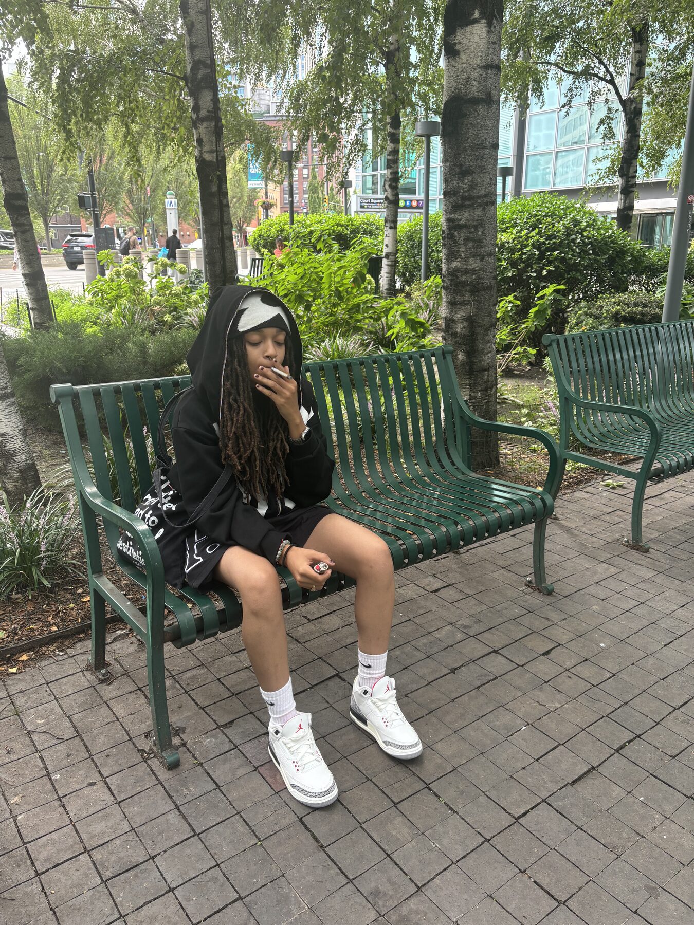 Outdoor streetwear portrait